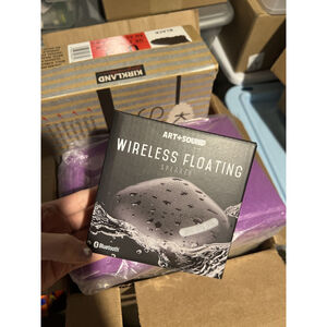 Art + Sound Water-Resistant Shower Bluetooth Speaker, Portable Wireless Outdoor